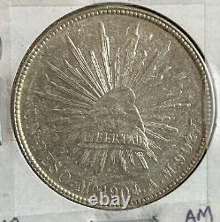 1904 Mo Am Mexico Peso Silver Coin Unc