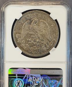 1905 Cn Rp Mexico Silver 1 Peso Ngc Au 58 High Grade Low Mintage Scarce Coin