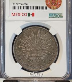 1905 Cn Rp Mexico Silver 1 Peso Ngc Au 58 High Grade Low Mintage Scarce Coin