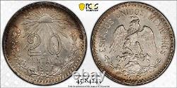 1907 Mexico 20 Centavos Silver Coin Uncirculated GEM PCGS MS65