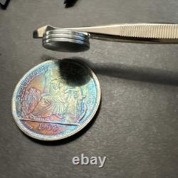 1908 French Indochine Piastre De Commerce KM # 5a. 1 Silver Collectible Old Coin