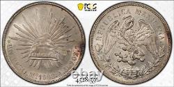 1908 MO AM PCGS MS62 MEXICO Silver One Un Peso Coin #39158A