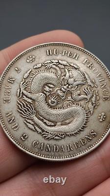 1909-11 Qing Dynasty XuanTong Hupeh Province Dragon Silver Coin 1Yuan Money