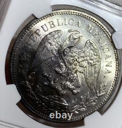 1909 Mo Mexico Silver Peso Coin Ngc Ms63