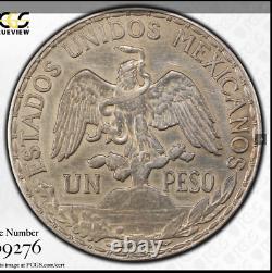 1910 1-peso Mexico Caballito Liberty Horseback Km#453 Pcgs Au-detail High-grade