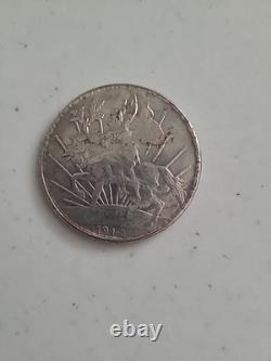 1910 Mexico Caballito Silver 1 Peso Coin Estados Unidos Mexicanos Liberty Horse