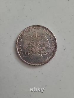1910 Mexico Caballito Silver 1 Peso Coin Estados Unidos Mexicanos Liberty Horse
