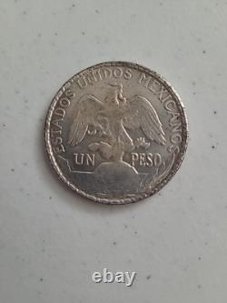 1910 Mexico Caballito Silver 1 Peso Coin Estados Unidos Mexicanos Liberty Horse