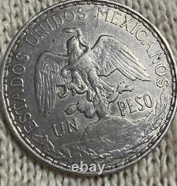 1910 Mexico Silver 1 Peso Caballito Little Horse Mexican Coin