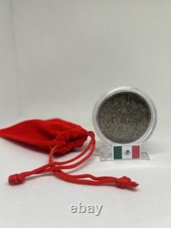 1910 Mexico? UN PESO Silver Coin In A Display Case & Bag