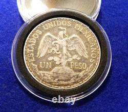 1911 Mexico Peso Caballito Rare Short Ray Variety Silver Coin Nice Details