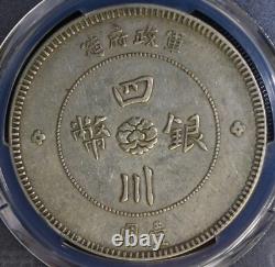 1912 China Szechuan $1 Silver Dollar Coin L&m-366 Pcgs Xf45