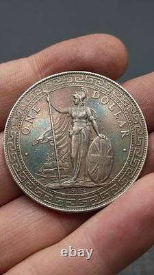 1912 Hong Kong Silver Dollar Coin Great Britain Silver Dollar Coin, 1Yuan Money