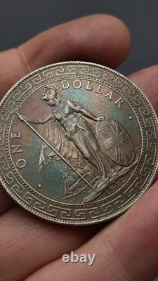 1912 Hong Kong Silver Dollar Coin Great Britain Silver Dollar Coin, 1Yuan Money