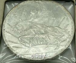 1912 Mexico 1 peso Independence Liberty Woman on Horse Silver Coin