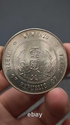 1912 Republic China Sun Yat-sen Portrait Commemorative Silver Coin 1Yuan Money