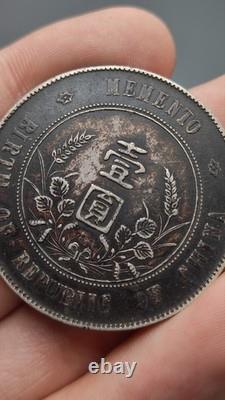 1912 Republic China Sun Yat-sen Portrait Commemorative Silver Coin 1Yuan Money