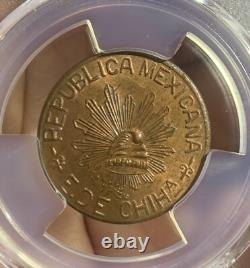 1915 Mexico 5C Chihuahua KM-613 PCGS Certified MS64 RB