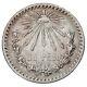 1918/7 Mexico Silver 1 Peso Overstrike Vf Condition