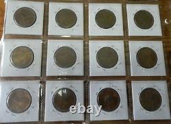 1919 to 1960 Collection of Mexican NON-SILVER coins 1-5c, 1-10c, 17-20 centavos