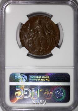 1920 10c France Km# 843 Ngc Ms 62 Bn Republic & Child Low-pop R-8 High-grades