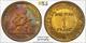1920 France 1 Franc (commerce) Pcgs Ms 64 Choice Key Date With Spectacular Color