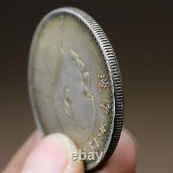 1920 Republic China 9Year Yuan Shih Kai Portrait Silver Dollar Coin 1Yuan Money