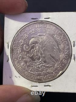 1921 Mexico 2 Pesos Silver Coin Winged Victory