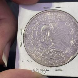1921 Mexico 2 Pesos Silver Coin Winged Victory