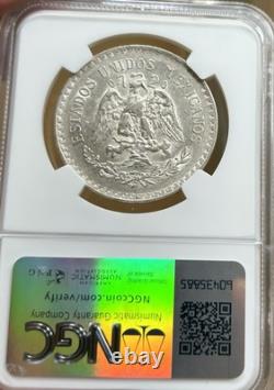 1921 Mexico Silver PESO NGC AU58