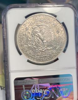 1921 Mo Mexico Silver 2 Pesos S2P NGC AU53 Independence Centennial