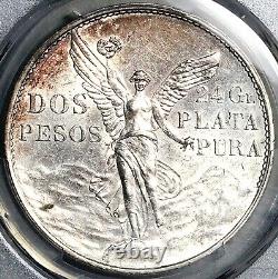1921 PCGS UNC Mexico 2 Dos Pesos Independence Centennial Silver Coin (25032801C)