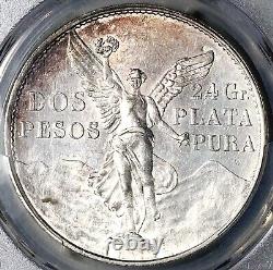 1921 PCGS UNC Mexico 2 Dos Pesos Independence Centennial Silver Coin (25032801C)