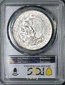 1921 PCGS UNC Mexico 2 Dos Pesos Independence Centennial Silver Coin (25032801C)