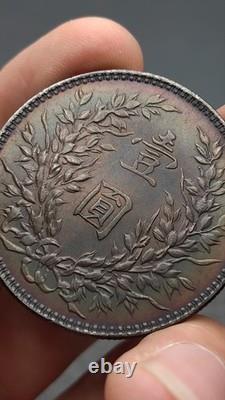 1921 Republic China 10Year Yuan Shih Kai Portrait Silver Dollar Coin 1Yuan Money