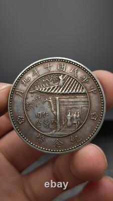 1921 Republic China Xu Shichang  Portrait Commemorative Silver Coin