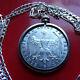 1923 German Eagle 500 Mark Coin Pendant On A 20.925 Sterling Silver Chain
