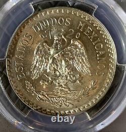 1925 Mexico Peso Key Date Silver Coin Pcgs Ms64