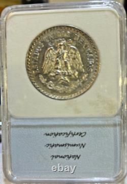 1927 Beautiful Mexico Mint Silver Peso Nice Luster, Some Toning