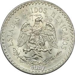 1927 Mexico 1 Peso. 720 Silver Coin, Choice Uncirculated BU, KM #455