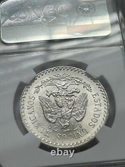 1927 Mexico Silver 1 Peso Ngc Ms 65 Scarce Gem Bu Beautiful Luster