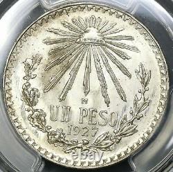 1927 PCGS MS 66 Mexico 1 Peso Key Date Silver Gem Mint State Coin (17122101D)