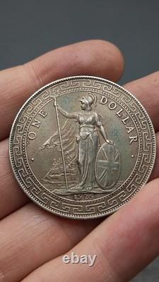 1929 Hong Kong Silver Dollar Coin Great Britain Silver Dollar Coin, 1Yuan Money