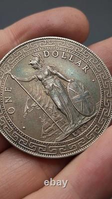 1929 Hong Kong Silver Dollar Coin Great Britain Silver Dollar Coin, 1Yuan Money