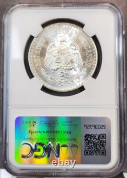 1933 Mexico Silver 1 Peso Repunched Date Ngc Ms 66 Rare Gem Variety