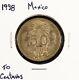 1938 Mexico Key Date Silver 50 Centavo Coin