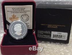 1939-2014 75th Anniversary Declaration World War Two Silver Proof $1 Dollar Coin