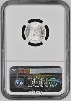 1940M Mexico 20 Centavos NGC MS66.720 Silver