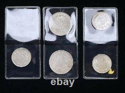 1940s 5x Mexico Peso and 50 Centavos. 720 Silver Coin Lot Cap and Rays (SZ157)
