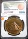 1942 Mexico Bronze Medal Merada Yucatan Pyramid Ngc Ms65 Rb Toned Grove 425b